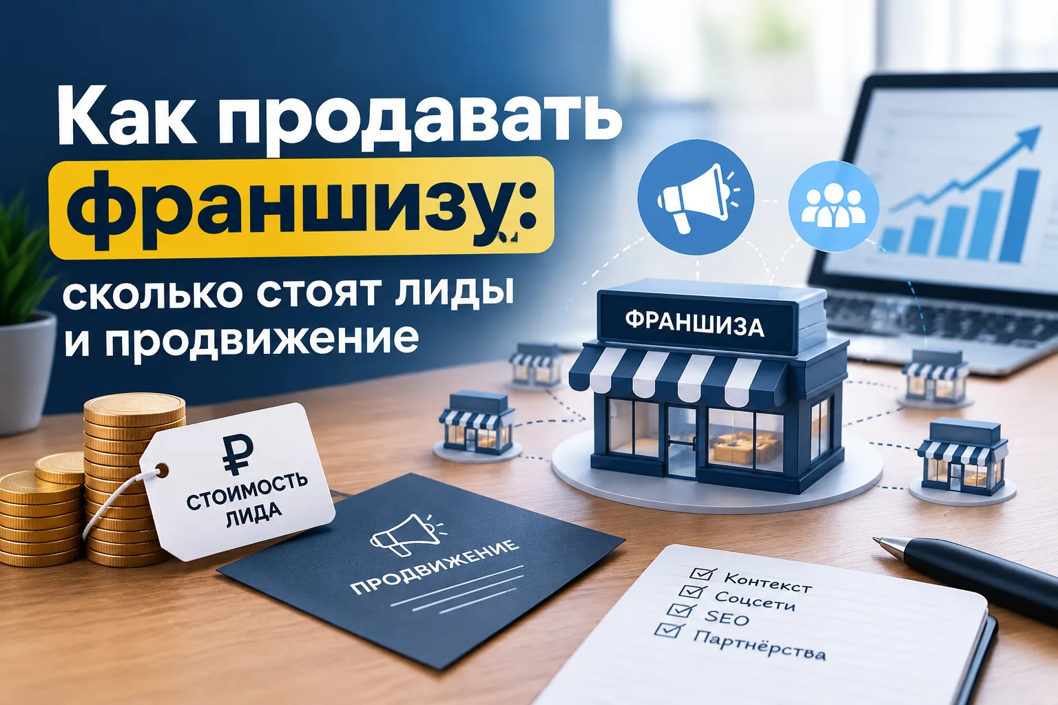 Как продавать франшизу в 2026: сколько стоят лиды и продвижение — разбор с реальными цифрами